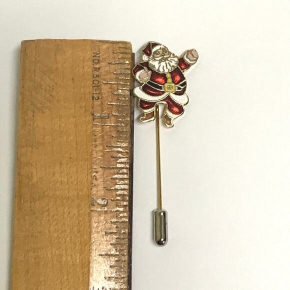 Centennia Vintage 1979 Santa Claus Lapel Pin Jolly St. Nick Retro Christmas Pin - Picture 4 of 6